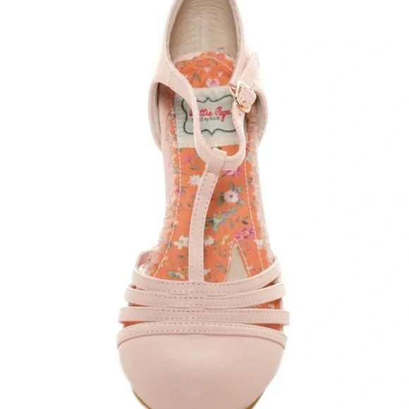 Lucy T Strap Heel Pink - Picture 9 of 10